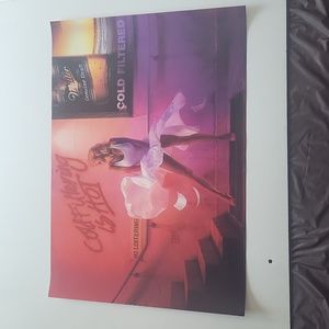 1990s Miller Genuine Draft Beer Poster Cold Filtering Is Hot Marilyn Monroe Pose